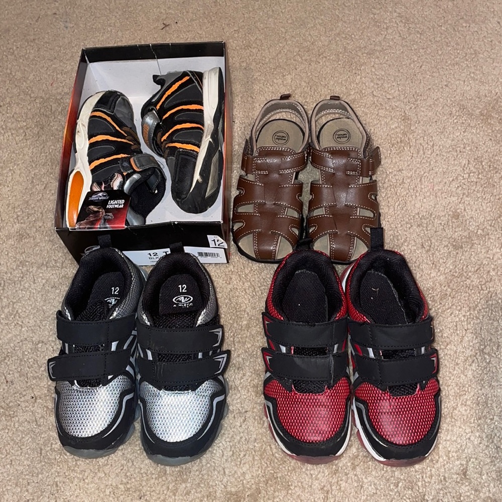 Toddler Size 12 Sneaker Sandal Bundle